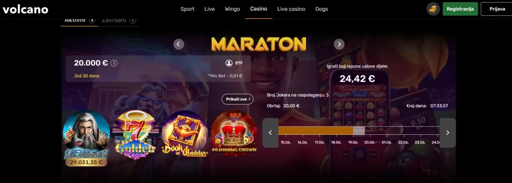 Volcano Casino – bonus powitalny 3000 PLN + 200 Darmowych Spinów dla graczy z Polski